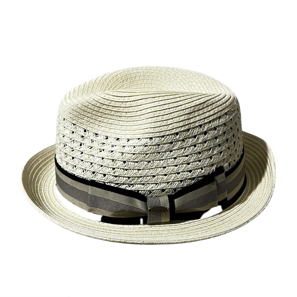 Cubavera Scala Vented Paper Braid Fedora Hat